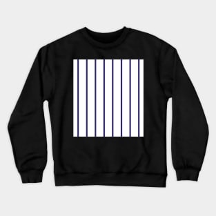 Narrow navy blue and white stripes Crewneck Sweatshirt